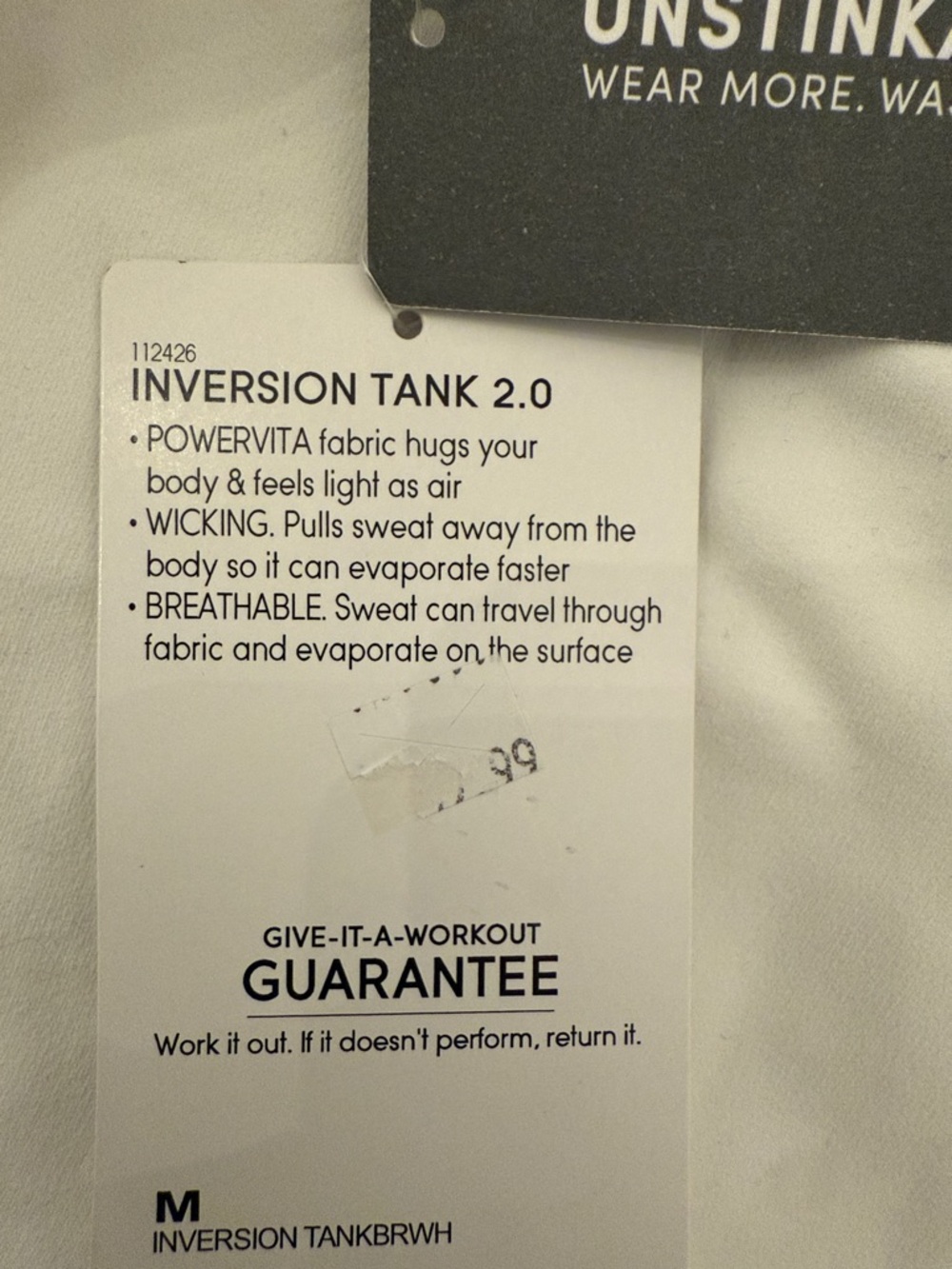 Athleta White Racerback Performance Tank - Picture 3 of 3
